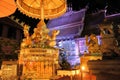 Ganesha elephant god at Illuminated Wat Sri Suphan Royalty Free Stock Photo