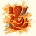 Ganesha or Ganesh stylized Royalty Free Stock Photo