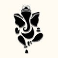 Ganesha or Ganesh stylized Royalty Free Stock Photo