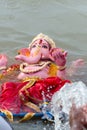 Ganesha idol immersion in water Royalty Free Stock Photo