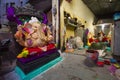 Ganesha idol shop during ganesh utsav in India Royalty Free Stock Photo