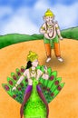 Ganesha with Kartikeya