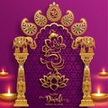Diwali, Deepavali or Dipavali the festival of lights. Royalty Free Stock Photo