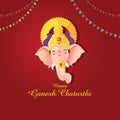 Ganesha The Lord Of Wisdom. Ganesha Festival Background.