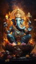 Ganesha The Lord Of Wisdom. Hindu God Ganesha