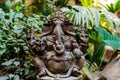 Ganesha metal figure in the jungle