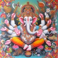 Ganesha\'s Embrace: A Tapestry of Spiritual Beauty