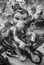 Ganesha sculpture on motorcycle Royalty Free Stock Photo