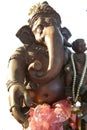 Ganesha sculpture on white background