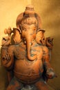 Ganesha statue indian terracotta art Royalty Free Stock Photo