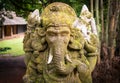 Ganesha stone sculpture.
