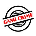 Gang Crime rubber stamp Royalty Free Stock Photo