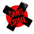 Gang Crime rubber stamp Royalty Free Stock Photo