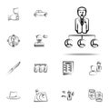 gang, criminal, godfather, Mafioso icon. mafia icons universal set for web and mobile