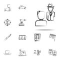 gang, criminal, gun, mafia icon. mafia icons universal set for web and mobile