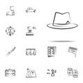 gang, criminal, hat, mafia icon. mafia icons universal set for web and mobile