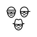 Black line icon for Gang, smattering and clique