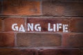 Gang Life Graffiti Royalty Free Stock Photo