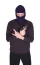 Gang Violence Man Crook Gun Isolated Royalty Free Stock Photo