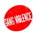 Gang Violence rubber stamp Royalty Free Stock Photo