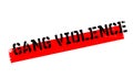 Gang Violence rubber stamp Royalty Free Stock Photo