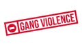 Gang Violence rubber stamp Royalty Free Stock Photo