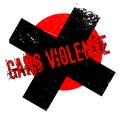 Gang Violence rubber stamp Royalty Free Stock Photo