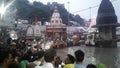 Ganga Aarti from harkipauri ghat, haridwar, India Royalty Free Stock Photo