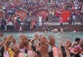 Ganga Aati at Haridwar, India Royalty Free Stock Photo