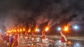 Ganga Aarti at Triveni Ghat Royalty Free Stock Photo