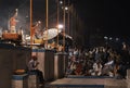 Ganga Aarti, Varanasi Royalty Free Stock Photo