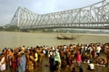 Ganga River Pollution In Kolkata. Royalty Free Stock Photo