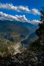 Ganga river valley , uttarkhand Royalty Free Stock Photo