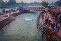 Ganga River view, Ganga River flowing, Ganga Ghat, Namami Gange, Indian Tourism Royalty Free Stock Photo