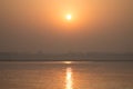 Ganga Sunrise Royalty Free Stock Photo