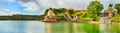 Ganga Talao. Mauritius. Panorama Royalty Free Stock Photo