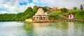 Ganga Talao. Mauritius. Panorama Royalty Free Stock Photo