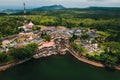 The Ganga Talao Temple in Grand bassin, Savanne, Mauritius Royalty Free Stock Photo