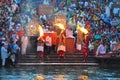 Gangaji aarti is the sacred river worshipping by hundreds of public devotees on the banks of Haridwar, India