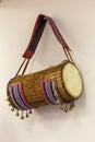 Gangan or Talking drum with Saworo Ide, a Nigeria Yoruba musical instrument.