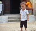 View of an Indian kid while playing
