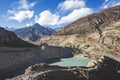 Gangapurna lake in Himalaya mountains. Nepal Royalty Free Stock Photo
