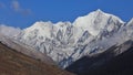 Gangchenpo, high mountain in the Langtang Valley Royalty Free Stock Photo