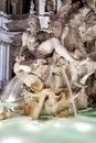 Ganges, Fontana dei Quattro Fiumi. Piazza Navona, Rome. Italy Royalty Free Stock Photo