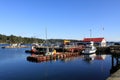 Marina docking at Ganges Harbour, Salt Spring Island, BC