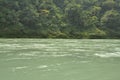 The Ganges, Indian sacred river near Rishikesh, India Royalty Free Stock Photo