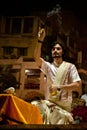 Ganges River Puja Ceremony, Varanasi India