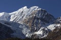 Ganggapurna Mountain Peak Glacier Landscape View Annapurna Circuit Nepal Himalaya Mountains Royalty Free Stock Photo