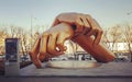 Gangnam Style Giant Hands Statue