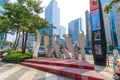 Gangnam Style Horse Dancing Stage near Gangnam subway station in Seoul city